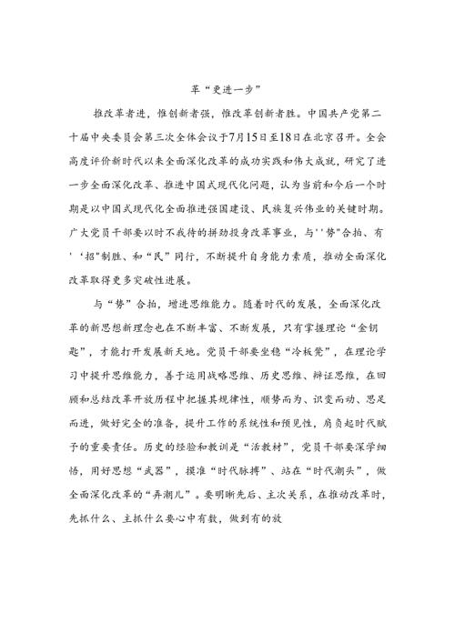 二十三中全会心得体会 十篇.docx