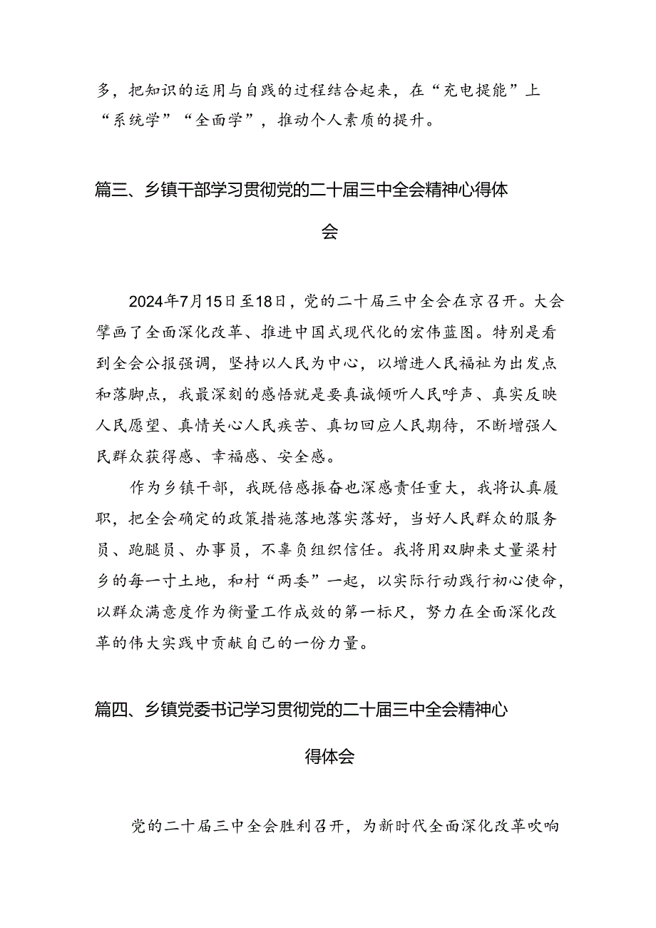 乡镇团干部学习党的二十三中全会精神心得体会（共12篇）.docx_第3页