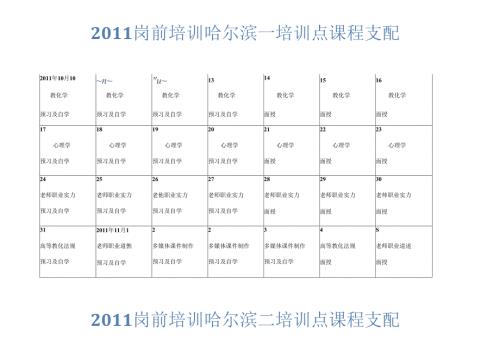 岗前培训时间安排.docx
