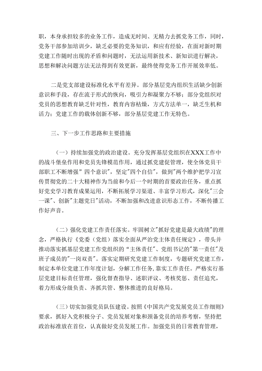 20242025党组书记抓基层党建工作述职报告.docx_第3页
