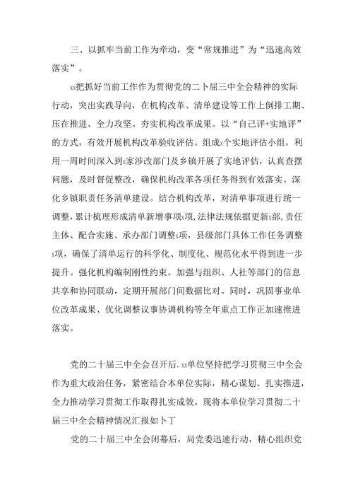 （八篇）2024年党的二十三中全会总结含亮点与成效.docx