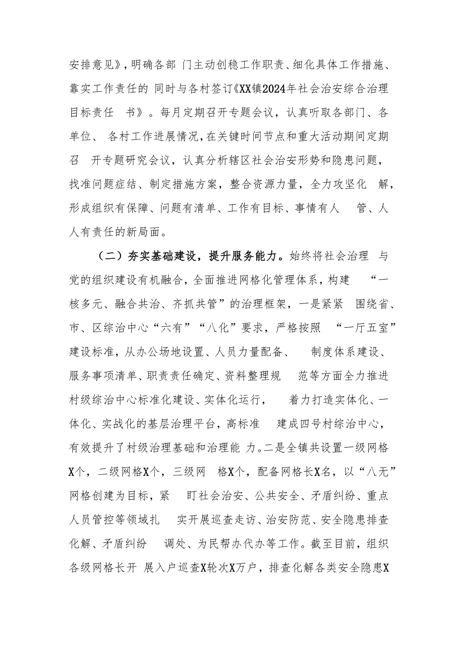 XX镇2024年主动创稳工作落实情况报告.docx_第2页