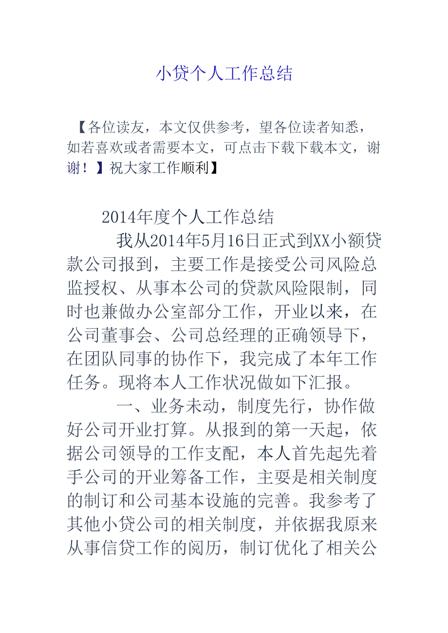 小贷个人工作总结.docx_第1页