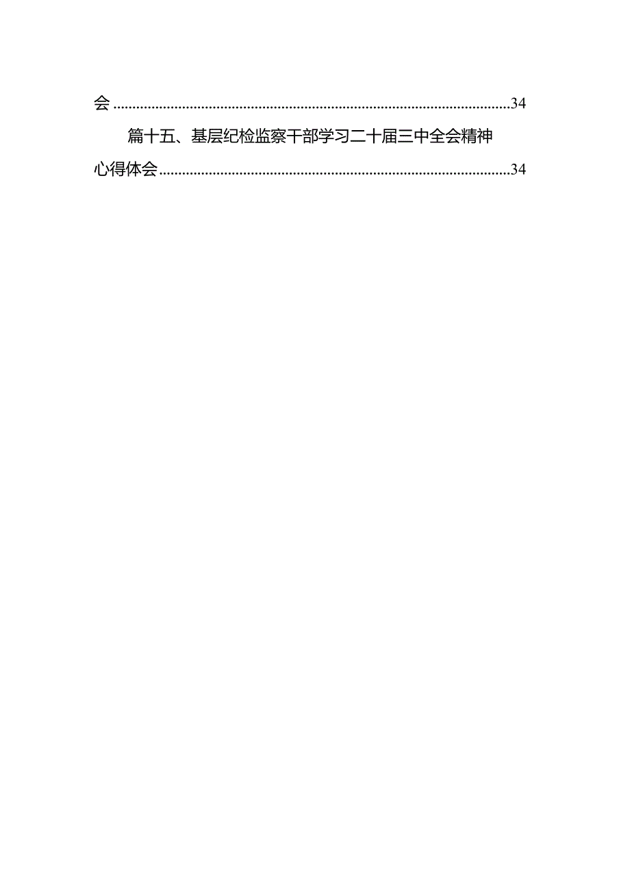 （15篇）县纪委书记学习二十三中全会精神心得体会研讨发言范文.docx_第2页