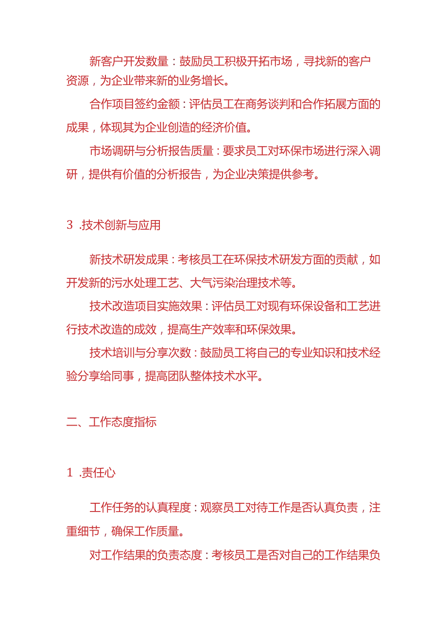 企业管理环保企业员工绩效考核指标.docx_第2页