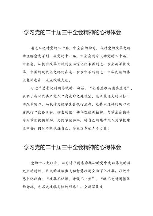 (精品)学习党的二十三中全会精神的心得感悟四十四篇.docx