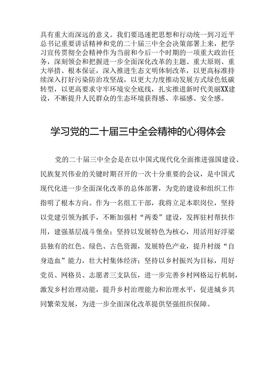 党员学习贯彻党的二十三中全会精神心得感悟模板四十篇.docx_第2页