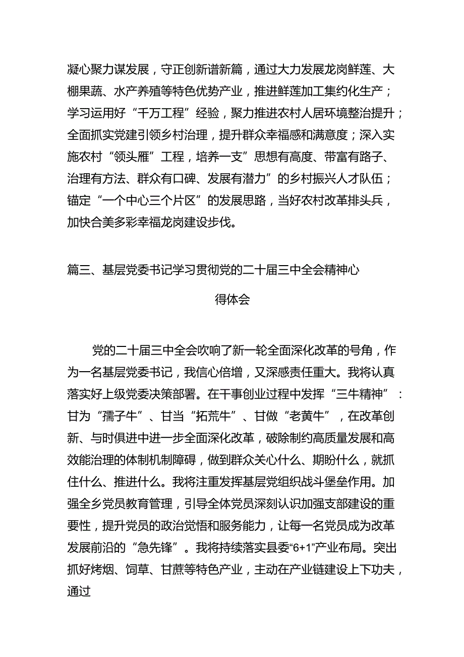 乡镇干部学习贯彻党的二十三中全会精神心得体会十篇（精选）.docx_第3页