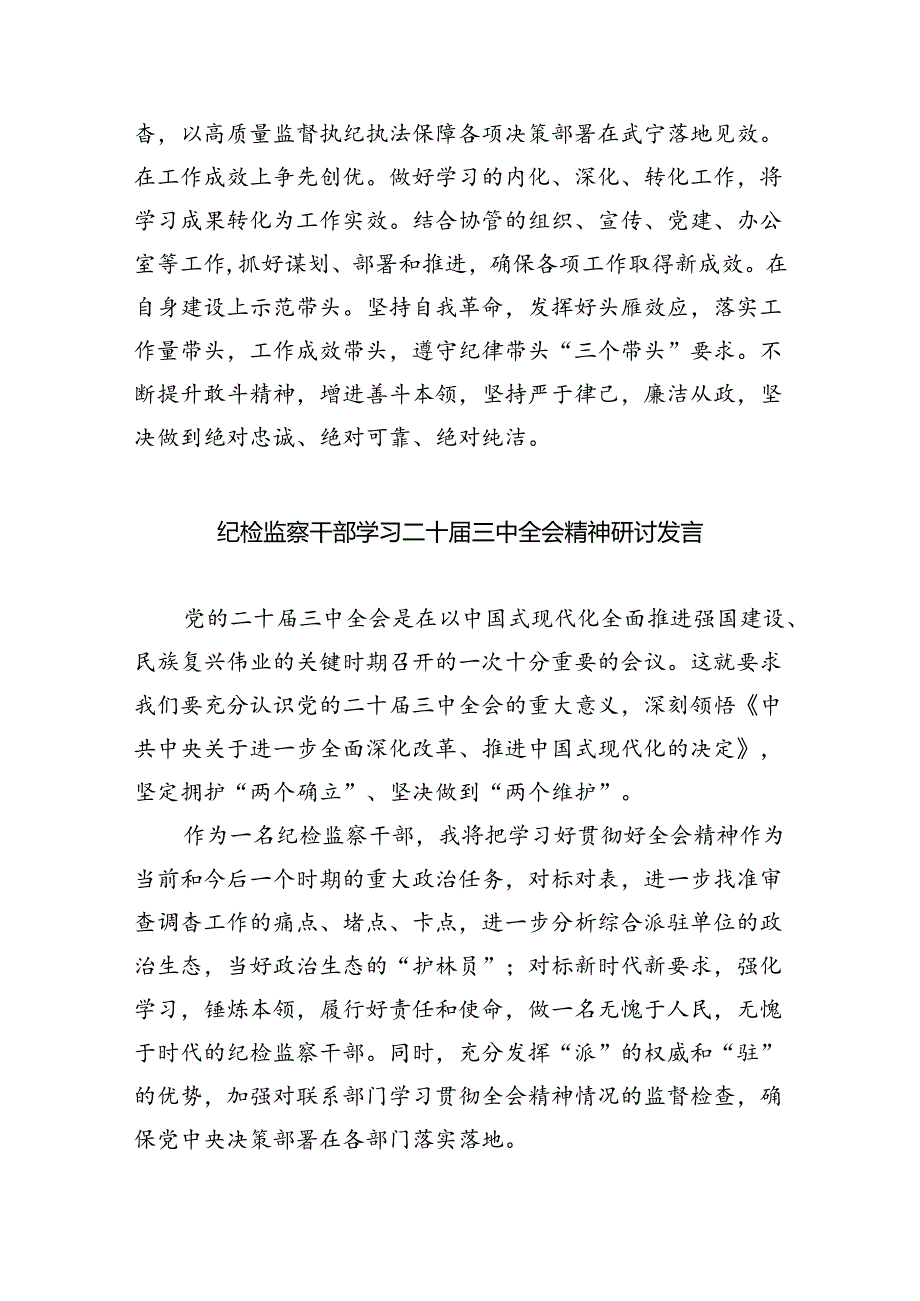 （9篇）县级纪委书记学习二十三中全会心得体会（详细版）.docx_第2页