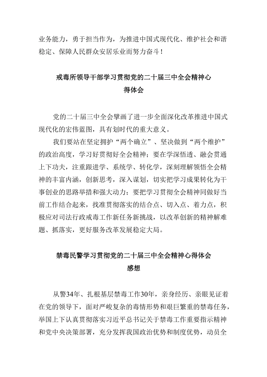 （11篇）禁毒民警学习贯彻党的二十三中全会精神心得体会（精选）.docx_第3页