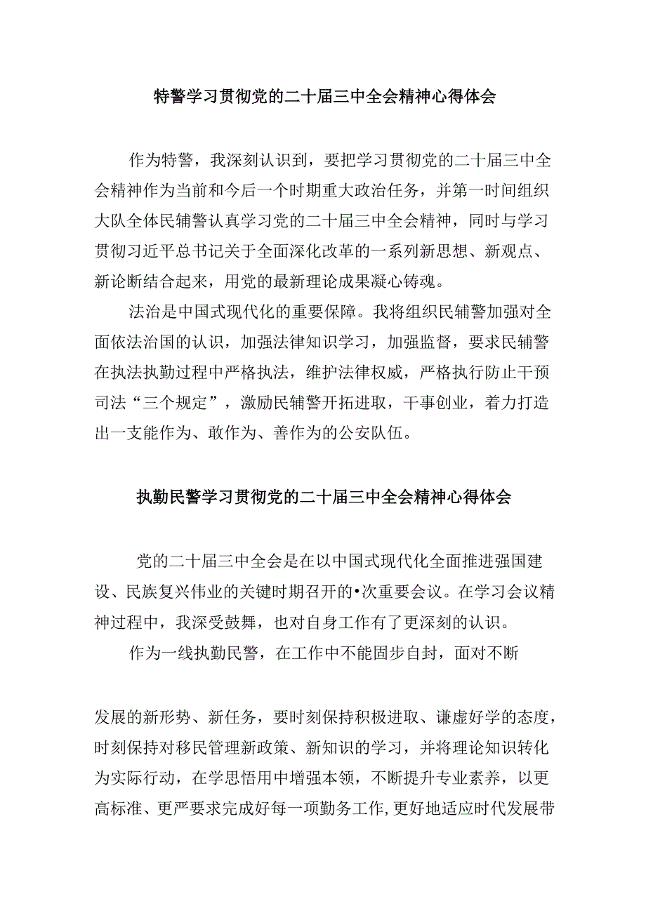 （11篇）刑侦民警学习贯彻党的二十三中全会精神心得体会优选.docx_第3页