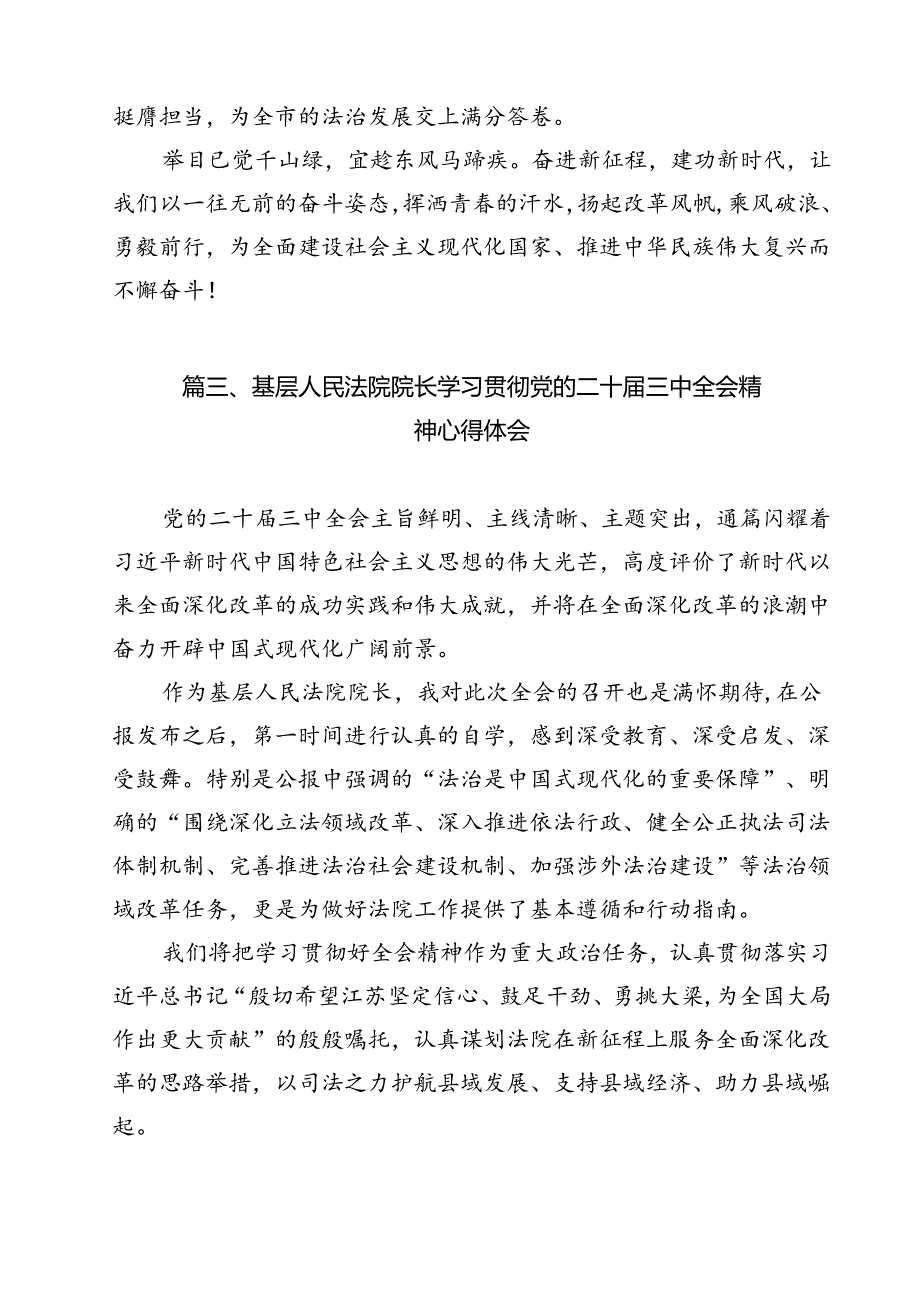 （13篇）法庭党支部干部学习贯彻党的二十三中全会精神心得体会（详细版）.docx_第3页