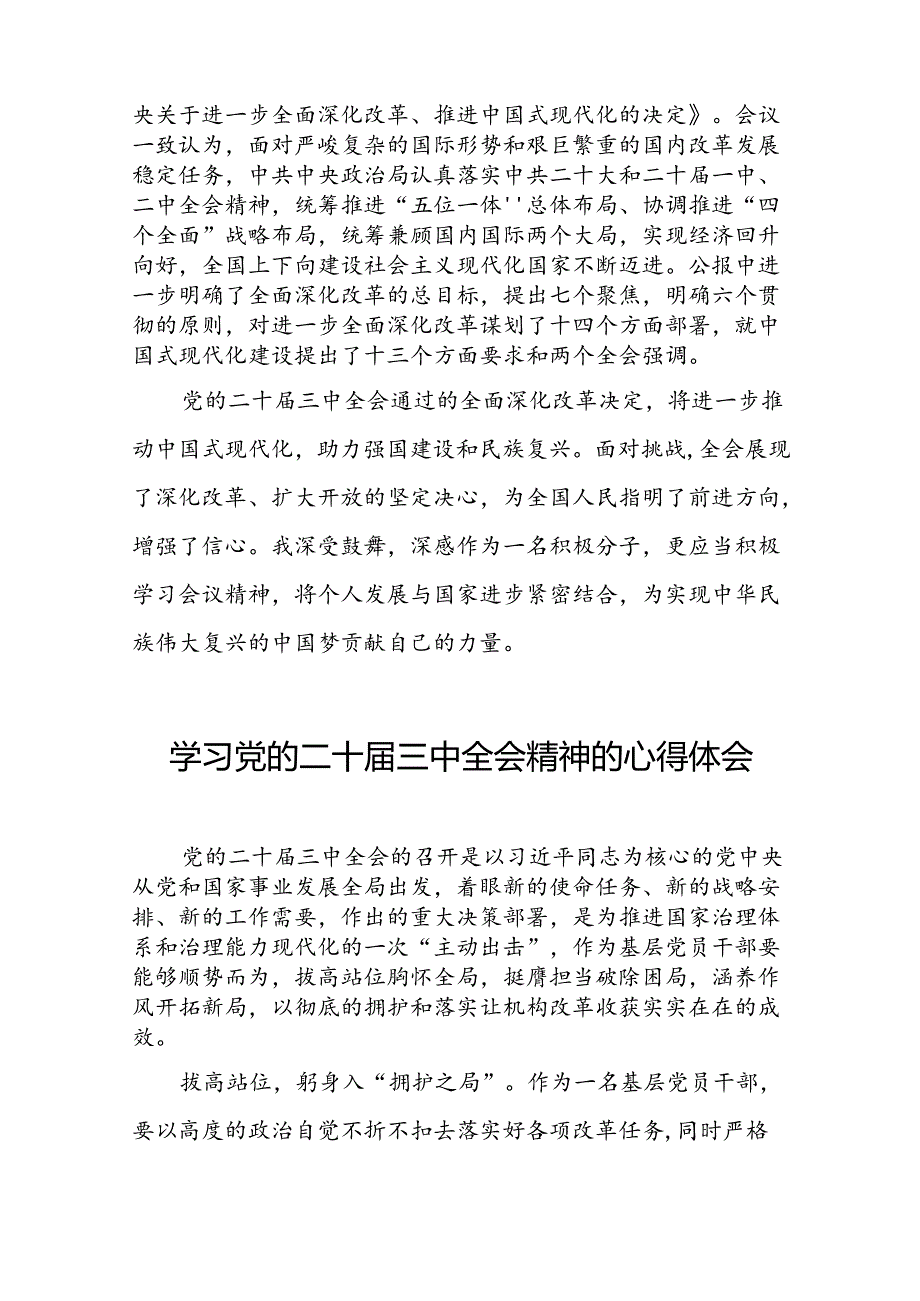 二十三中全会精神心得体会例文三十六篇.docx_第3页