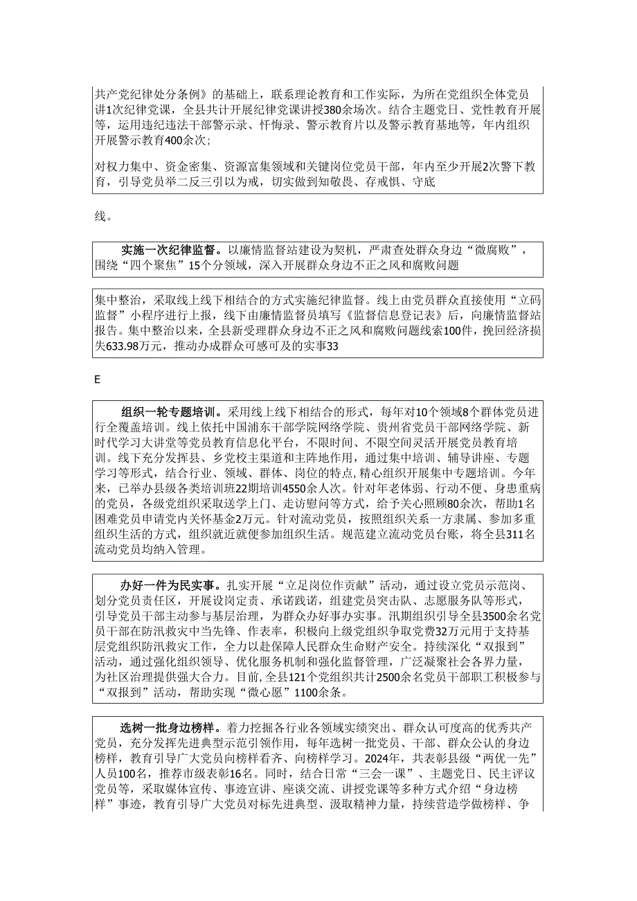 经验做法：“七个一”工作举措 全面提升党员队伍建设质效.docx_第2页
