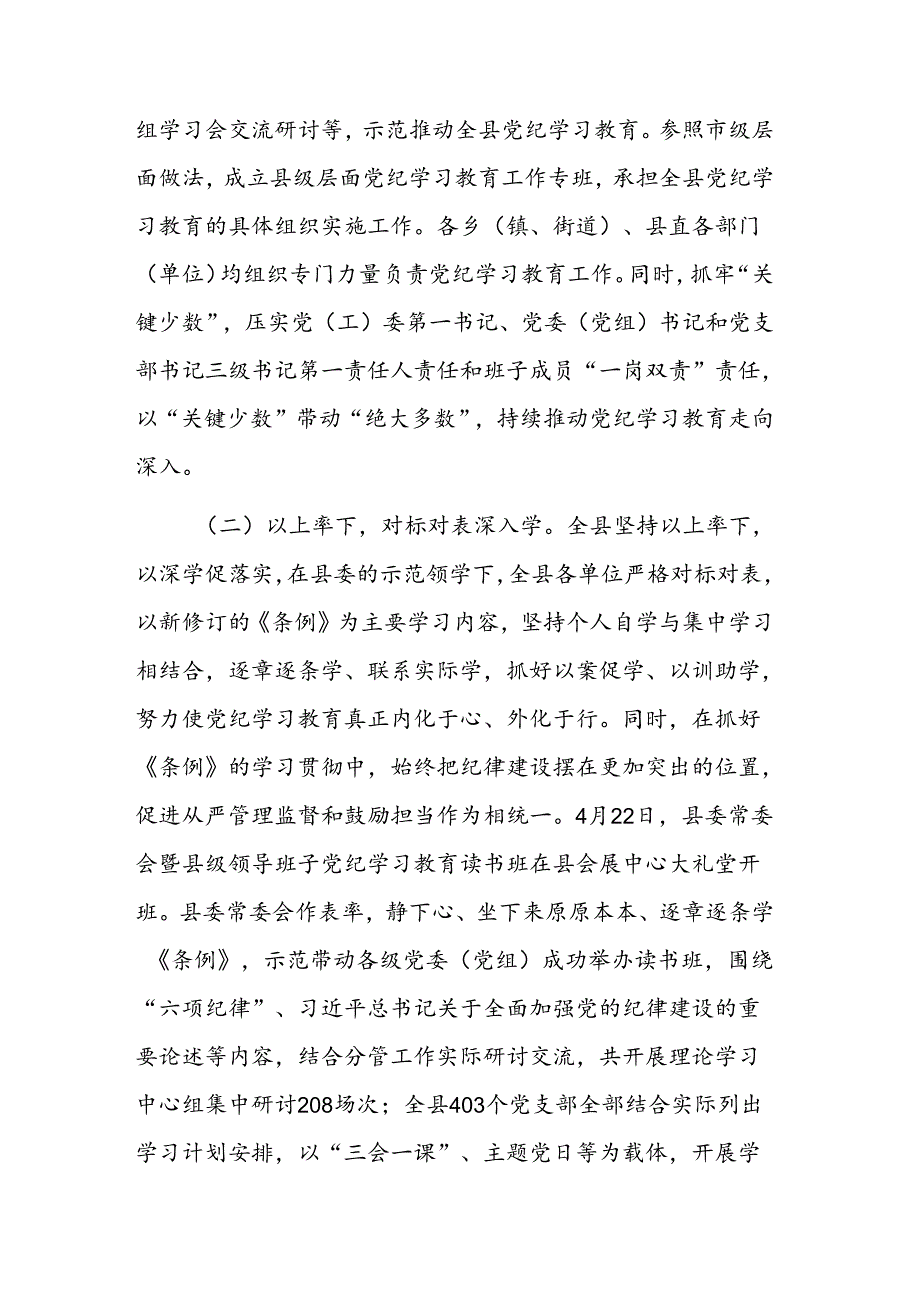 书记在党纪学习教育总结大会上的讲话参考范文.docx_第2页