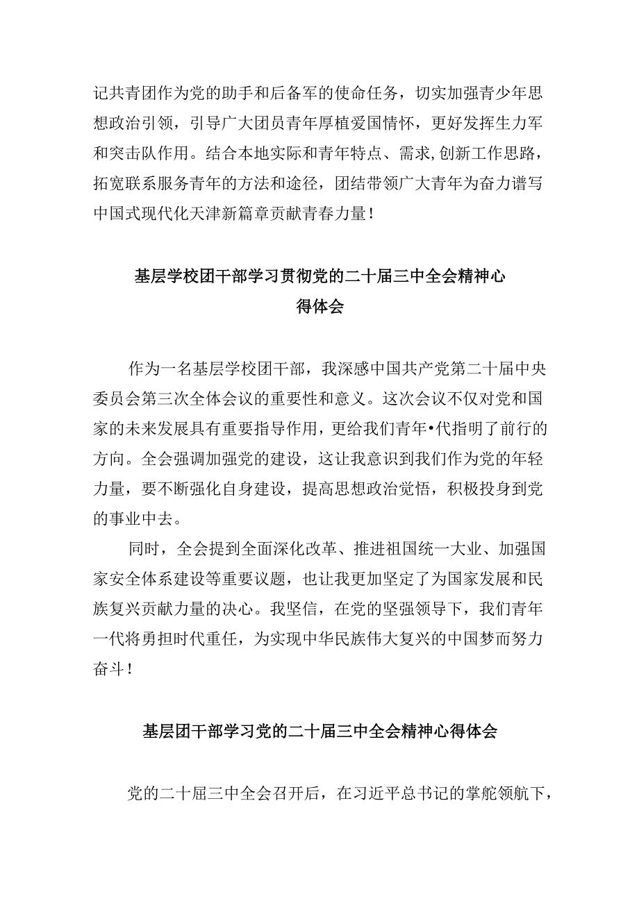 （11篇）基层乡镇团委书记学习党的二十三中全会精神心得体会（精选）.docx_第2页