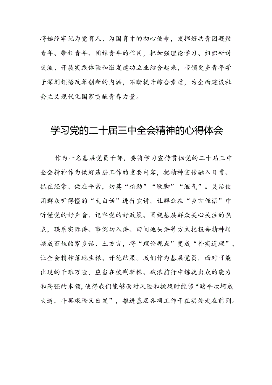 学习二十三中全会精神的心得体会研讨发言三十六篇.docx_第3页
