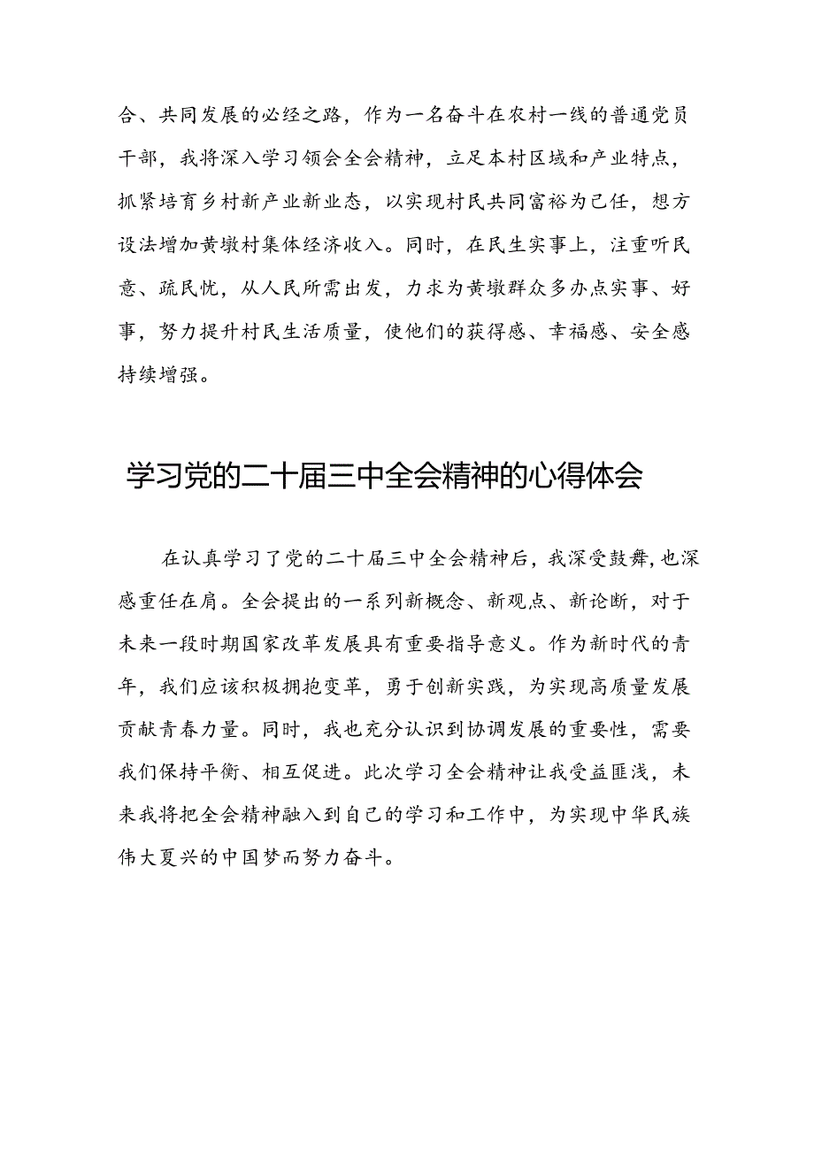 学习贯彻2024年二十三中全会精神心得感悟样本50篇.docx_第3页
