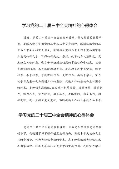 学习贯彻2024年二十三中全会精神心得感悟样本50篇.docx