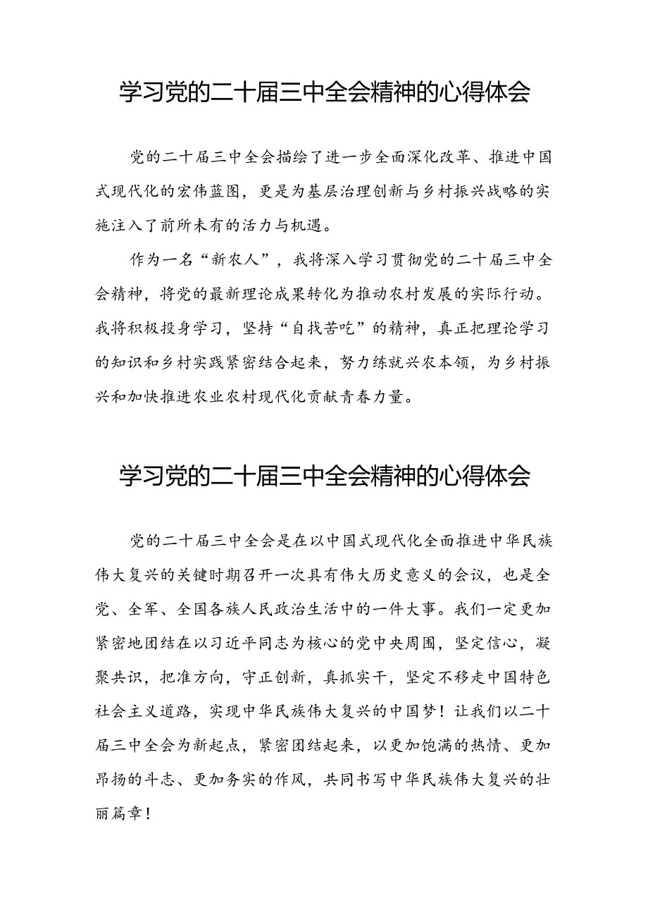 学习二十三中全会心得体会简短发言材料25篇.docx_第3页
