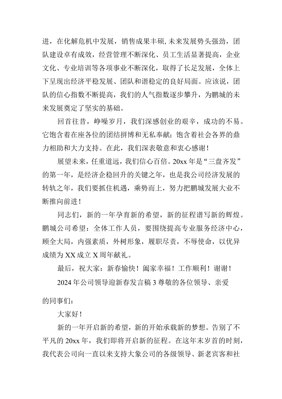 2024年公司领导迎新发言稿6篇.docx_第3页