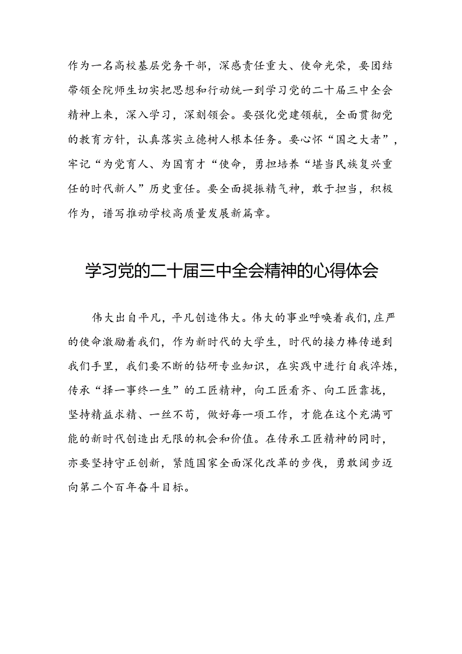 学习党的二十三中全会精神的心得感悟交流发言四十四篇.docx_第2页