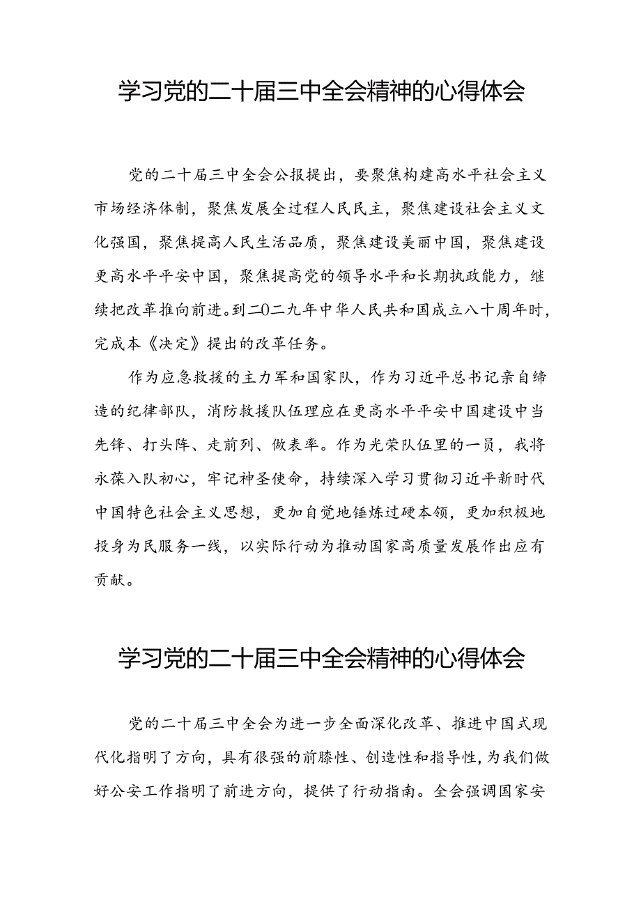 学习党的二十三中全会精神的心得感悟交流发言四十四篇.docx_第3页