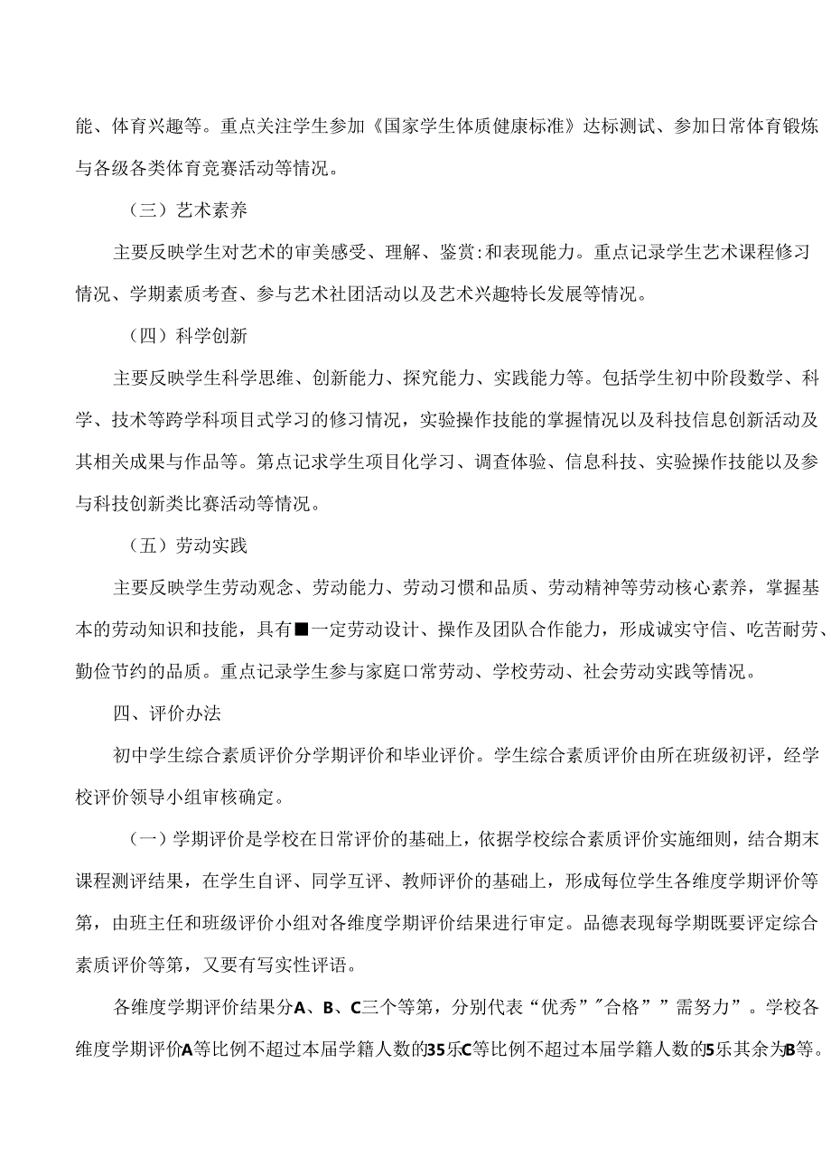 温州市教育局关于印发《温州市初中学生综合素质评价实施意见(修订)》的通知(2024).docx_第3页