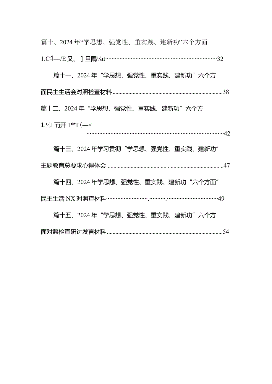 2024年“学思想强党性重实践建新功”六个方面对照检查材料精选（参考范文15篇）.docx_第2页
