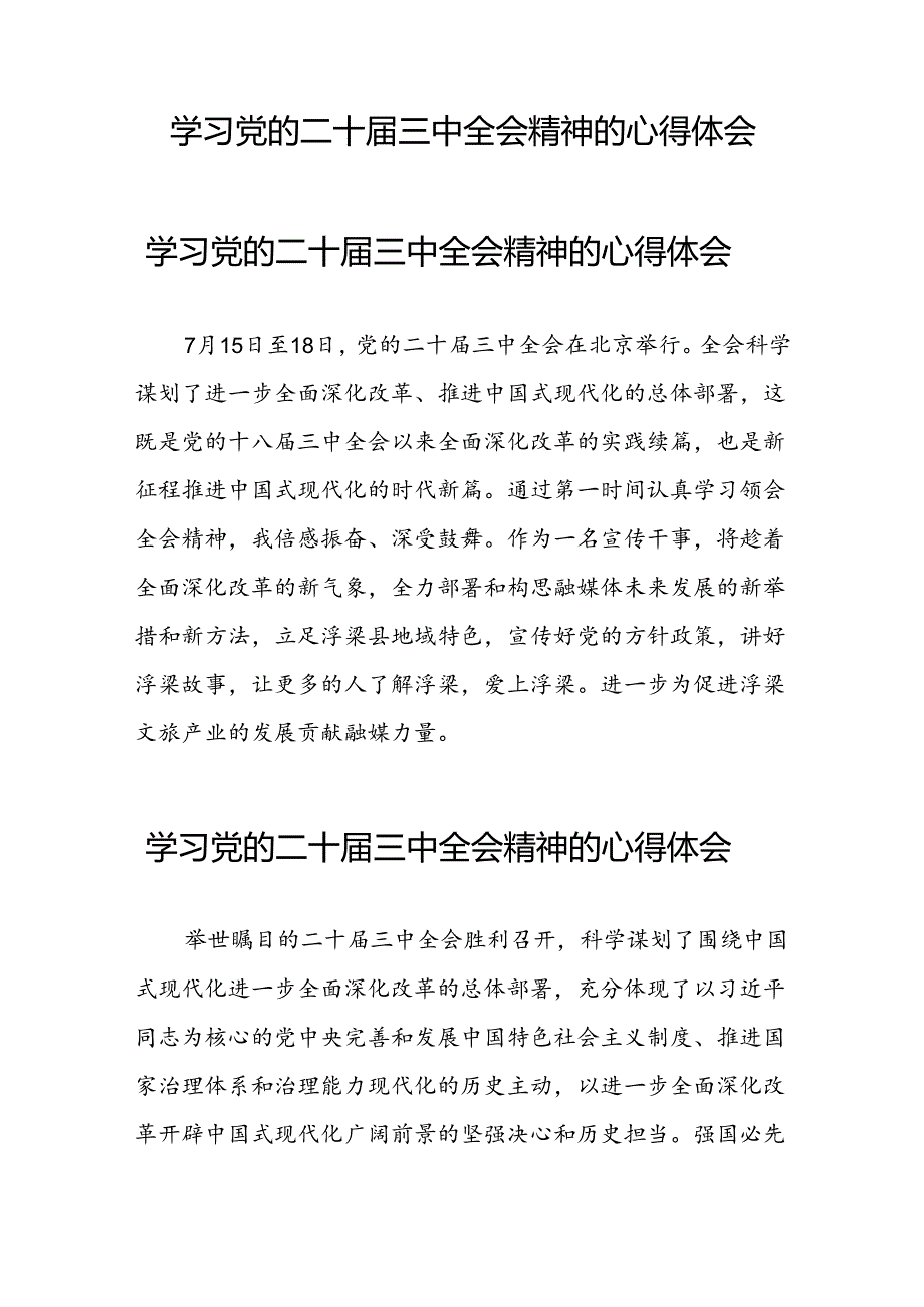 学习贯彻二十三中全会精神的心得体会优秀范文25篇.docx_第2页
