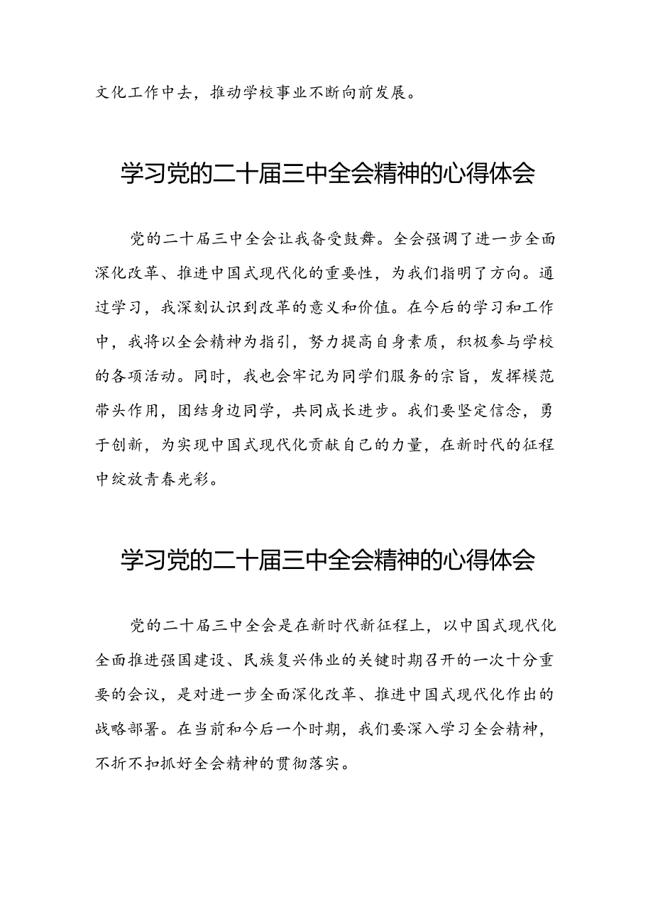 学习贯彻2024年二十三中全会精神心得感悟合集50篇.docx_第3页