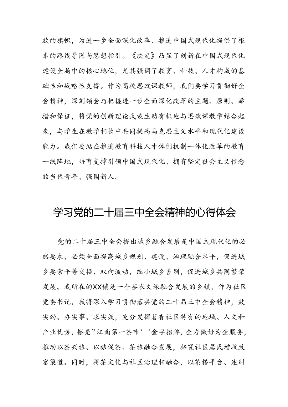 党员干部学习党的二十三中全会精神的心得体会交流发言四十四篇.docx_第3页
