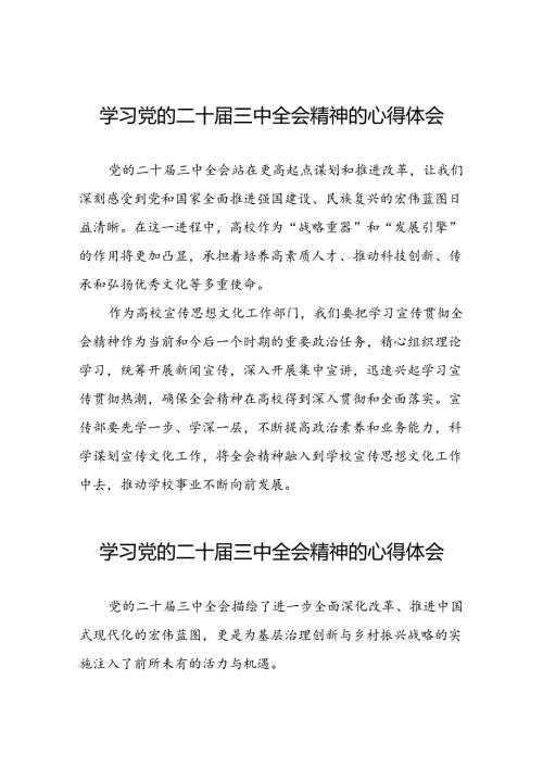 党员学习贯彻党的二十三中全会精神心得感悟范文四十四篇.docx
