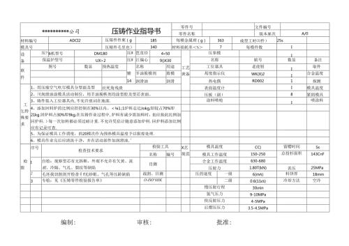 压铸作业指导书.docx