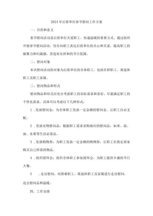 2024年后盾单位节慰问工作方案.docx
