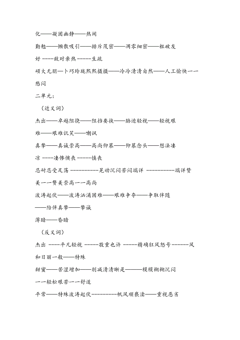六年级上册近反义词 备课资料.docx_第2页