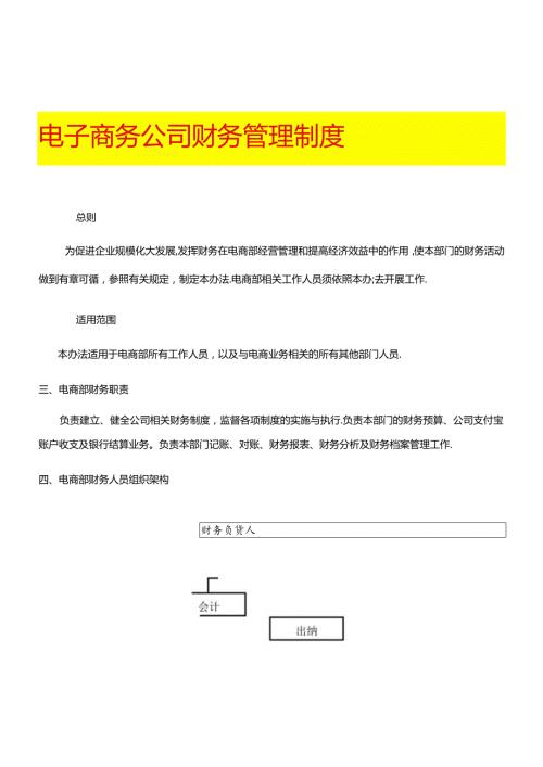 电子商务公司财务管理制度.docx