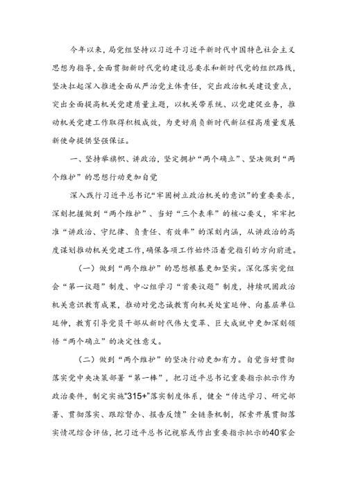 党组落实全面从严治党主体责任情况报告.docx