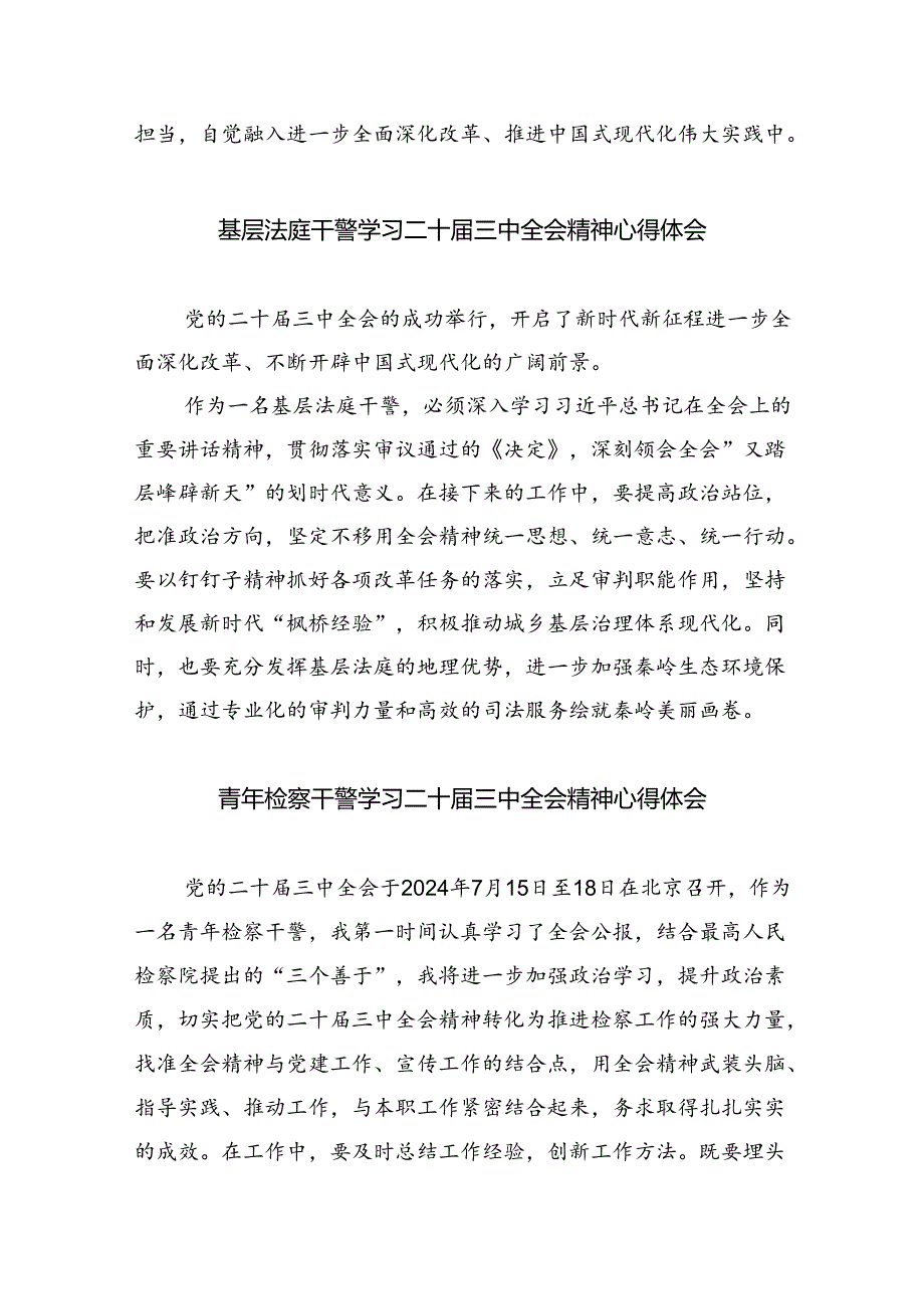 基层政法干警学习贯彻党的二十三中全会精神心得体会5篇（详细版）.docx_第2页