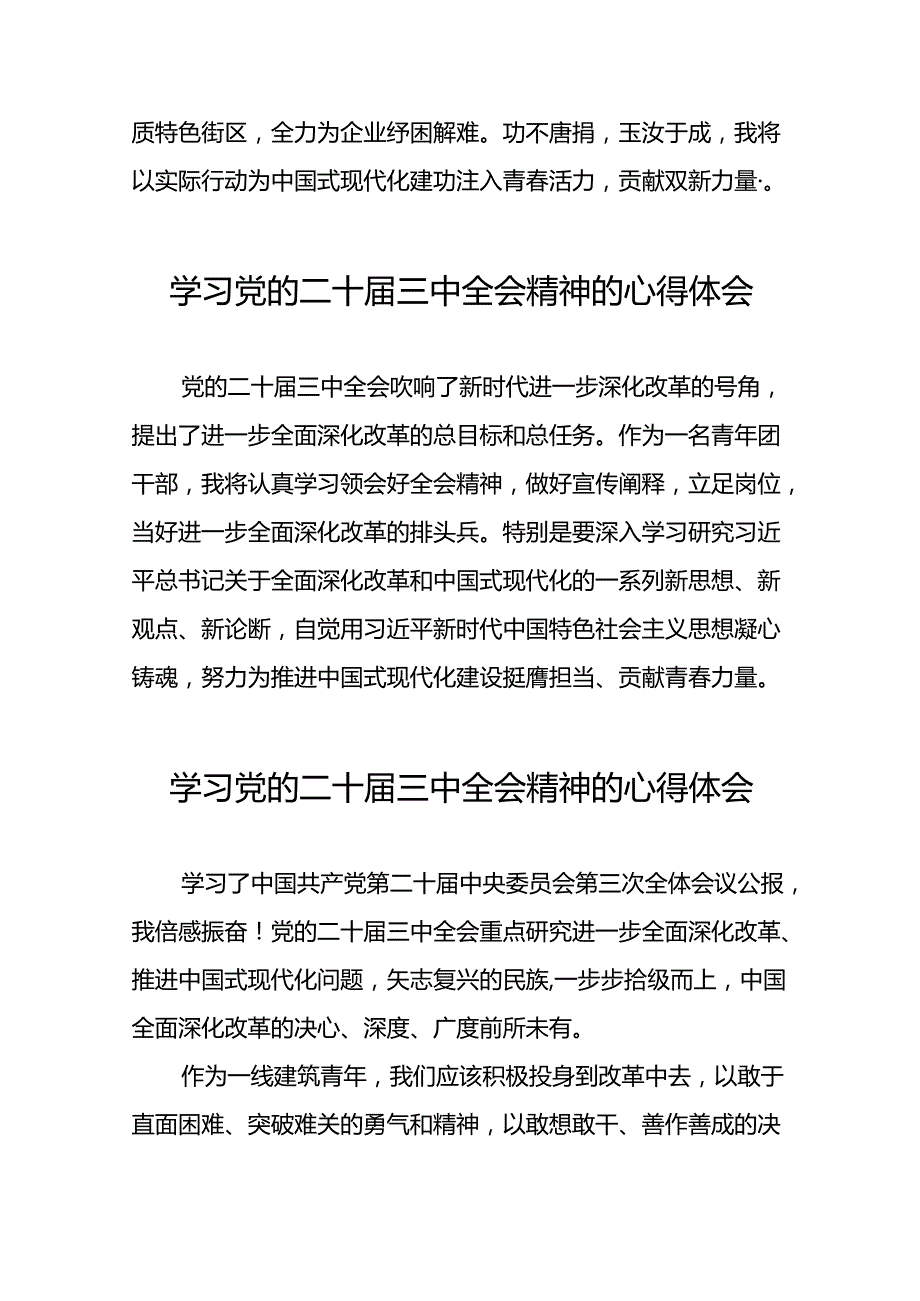 学习党的二十三中全会精神的心得体会发言材料合集二十七篇.docx_第2页