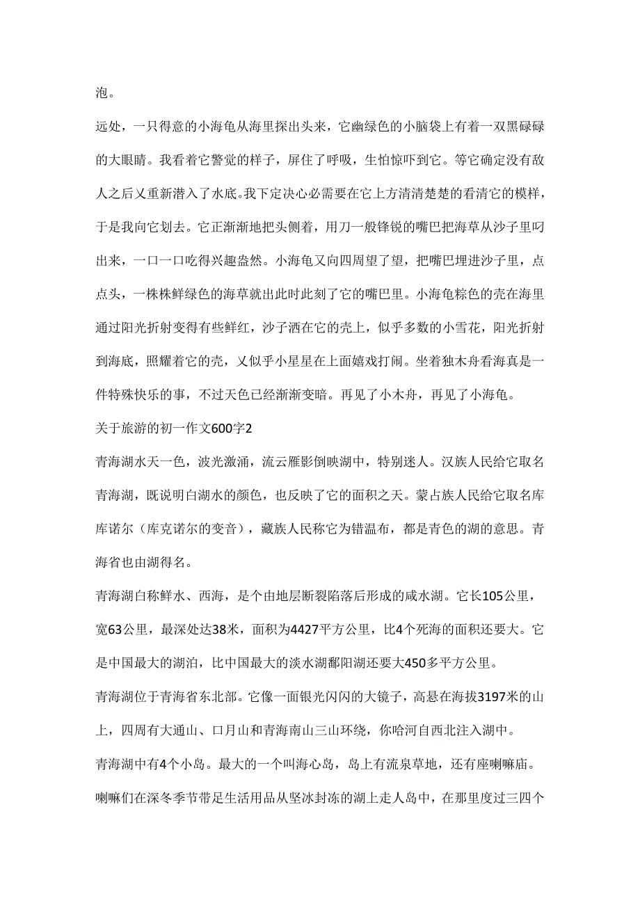 关于旅游的初一作文600字.docx_第2页