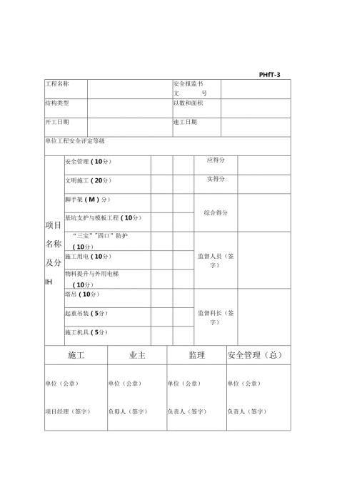 单位工程安全生产、文明施工竣工验收表.docx