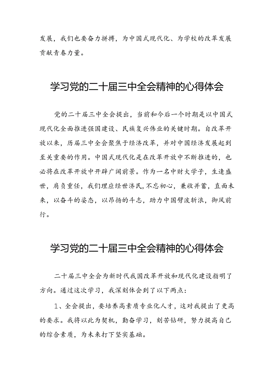 学习贯彻2024年二十三中全会精神心得感悟简短发言50篇.docx_第2页