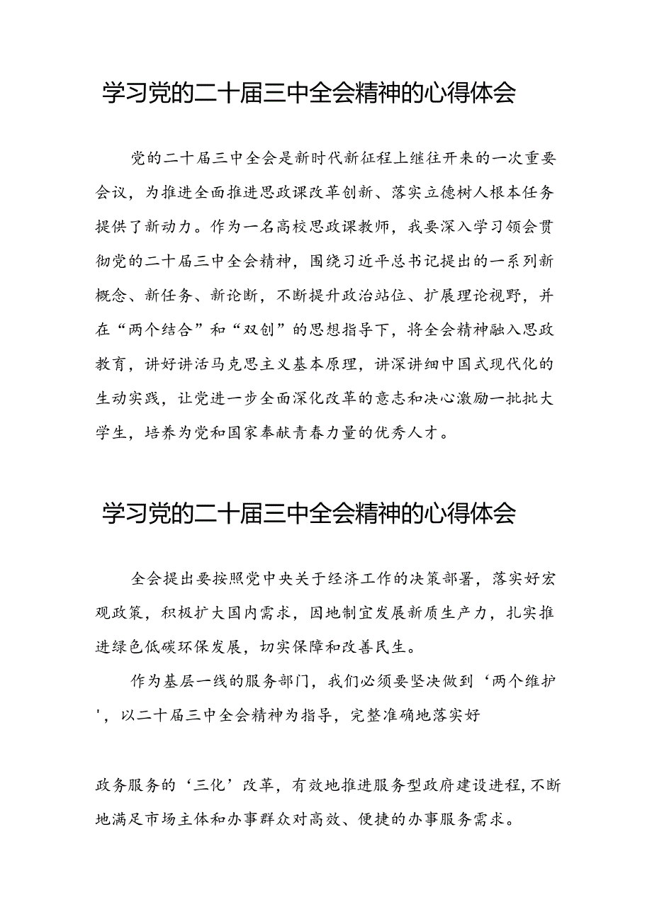 学习党的二十三中全会精神的心得体会精品发言稿三十六篇.docx_第2页