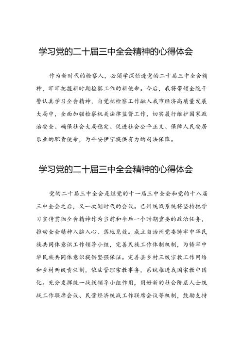 深入学习贯彻党的二十三中全会的心得体会25篇.docx
