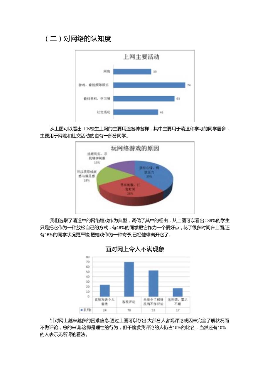 关于大学生网络道德问题的调查报告.docx_第3页