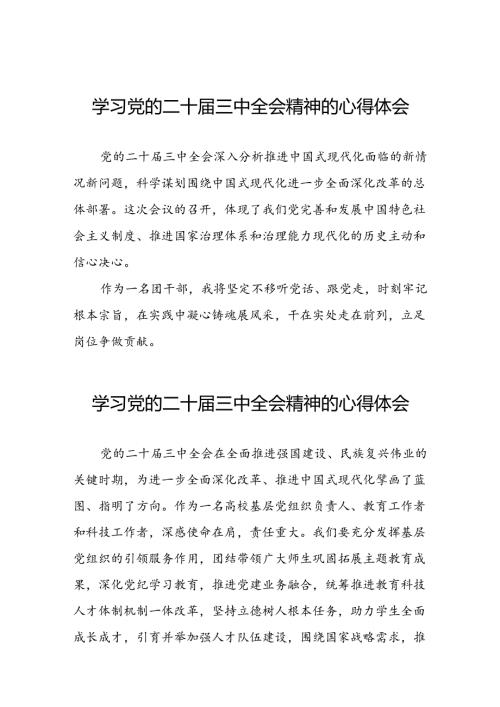 学习党的二十三中全会精神的心得体会精选范文三十六篇.docx