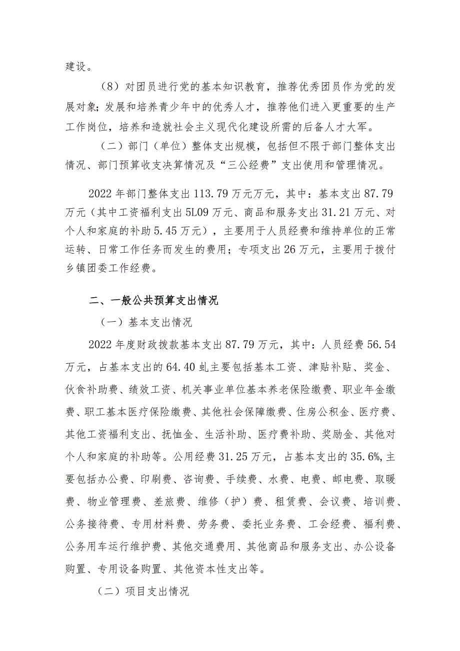2022新田县团县委整体支出绩效自评报告.docx_第3页