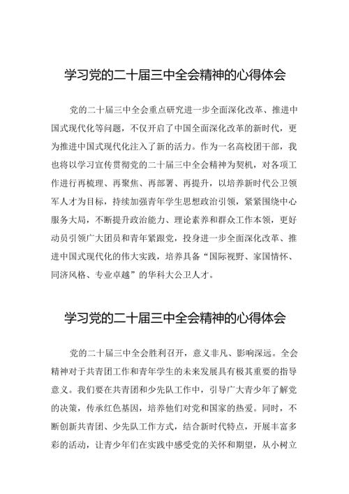 学习二十三中全会心得体会简短发言材料二十七篇.docx