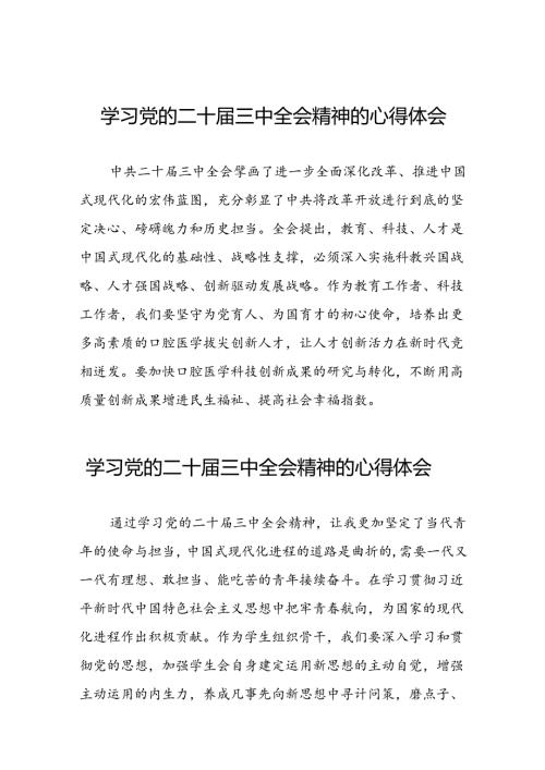 学习贯彻2024年二十三中全会精神心得感悟样本四十篇.docx